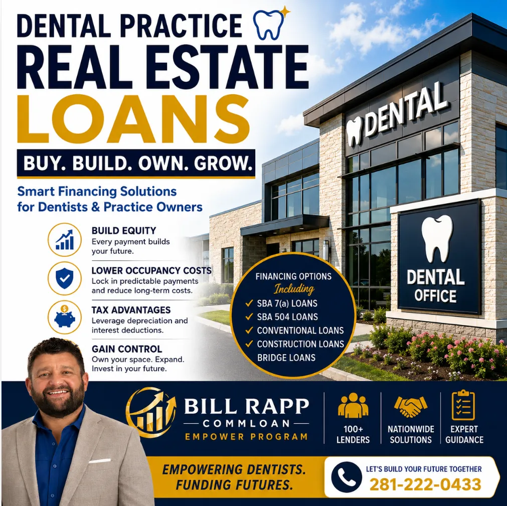 🏦 Dental Office Financing Guide: Commercial Real Estate Loans for Dentists & Practice Owners 🦷🚀