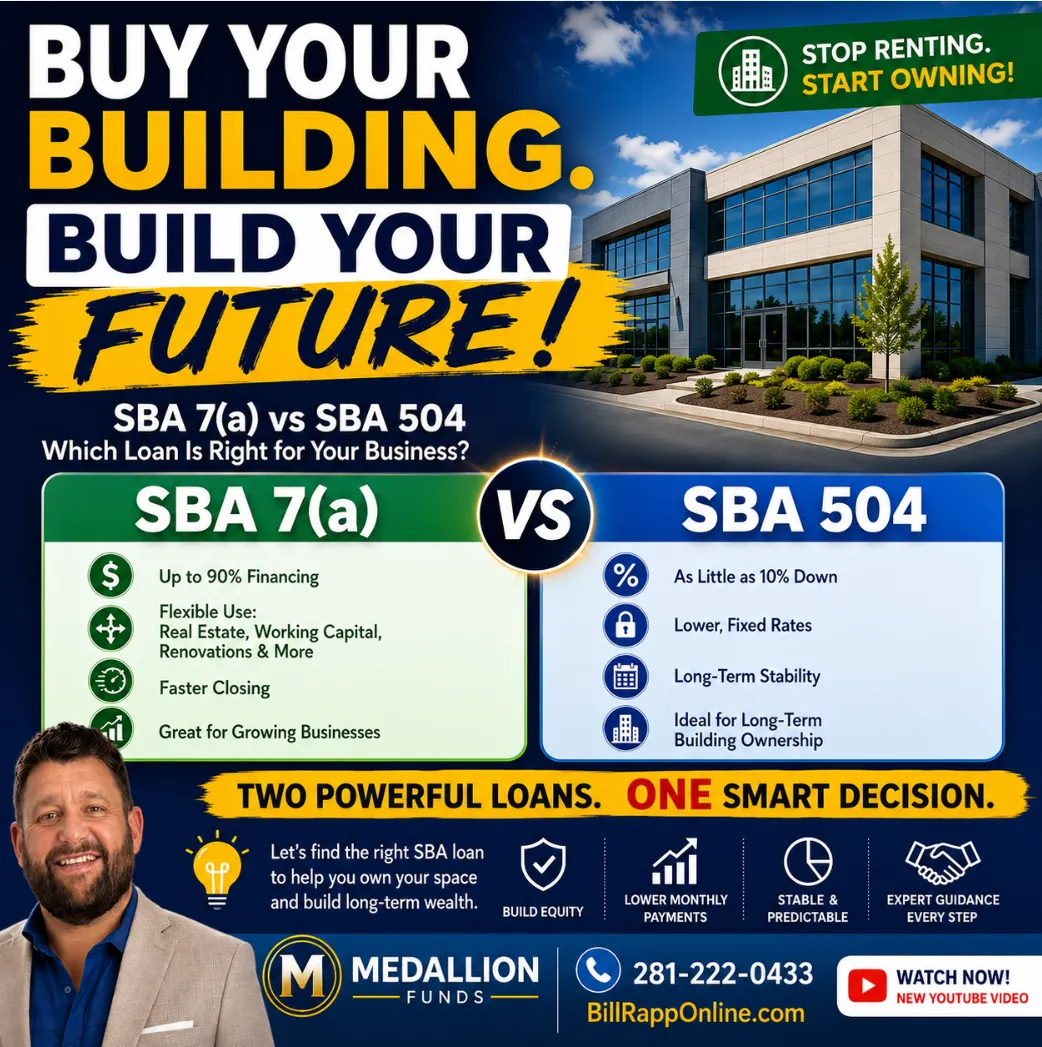 🏢 SBA 7(a) vs. SBA 504: Which SBA Loan Is Best for Buying Your Commercial Building?
