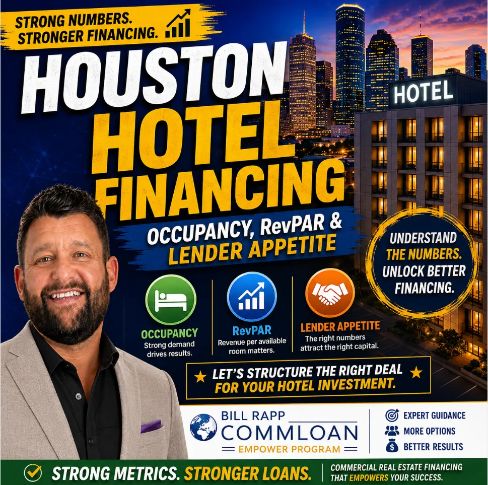 📈 Houston Hotel Loans in 2026: What Occupancy, RevPAR & Lenders Are Telling Investors 🏨