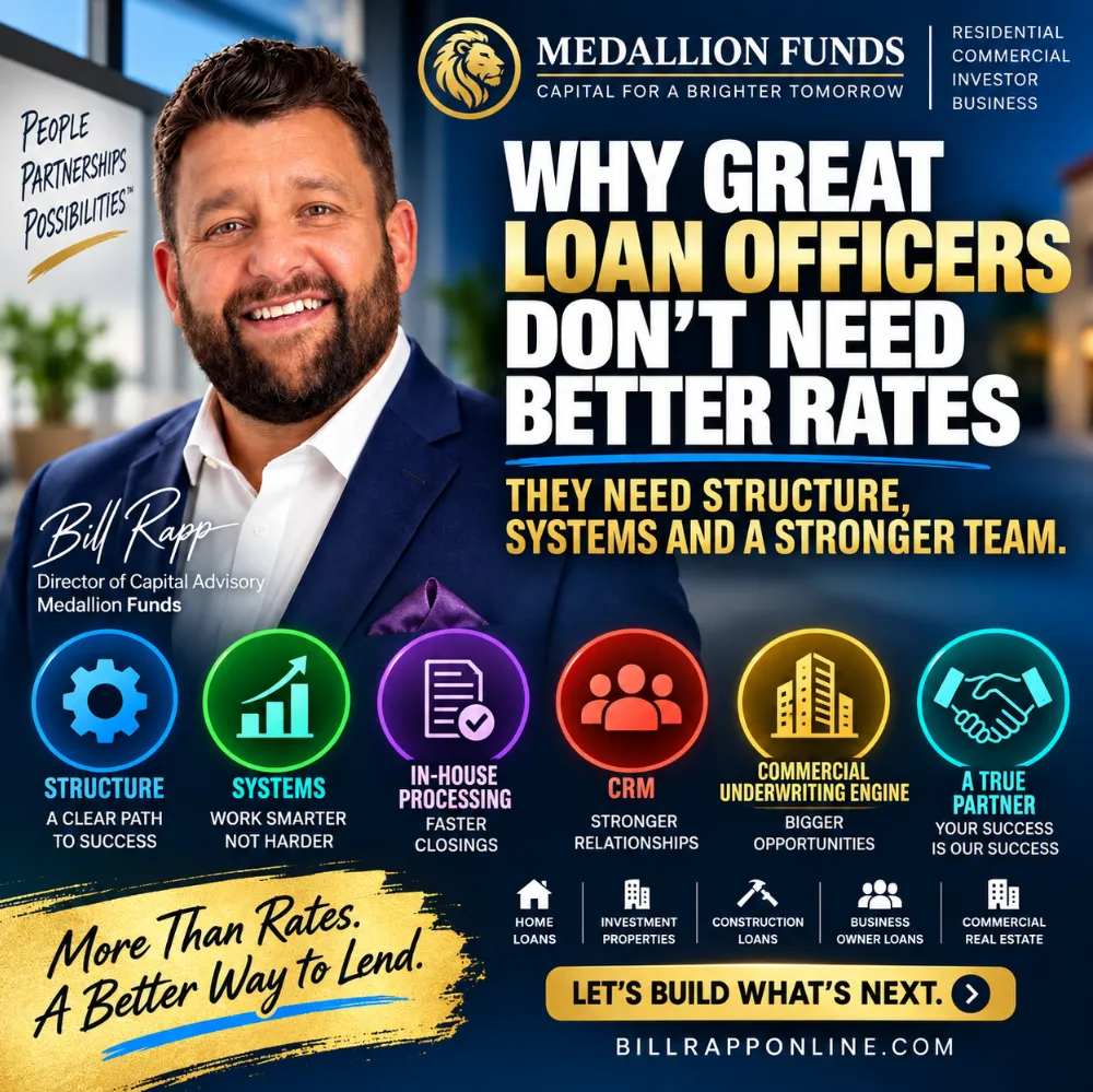 💼 Mortgage Loan Officer Success: Why Technology, Processing & Commercial Lending Matter More Than Rates 💼