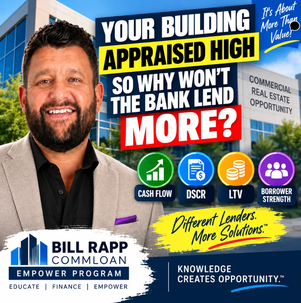📊 High Commercial Property Value, Lower Loan Amount? Why DSCR Can Override Your Appraisal 🏦