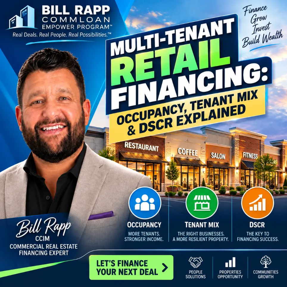 📊 Financing a Shopping Center? Why Occupancy, Tenant Mix & DSCR Matter to Commercial Lenders 🏦