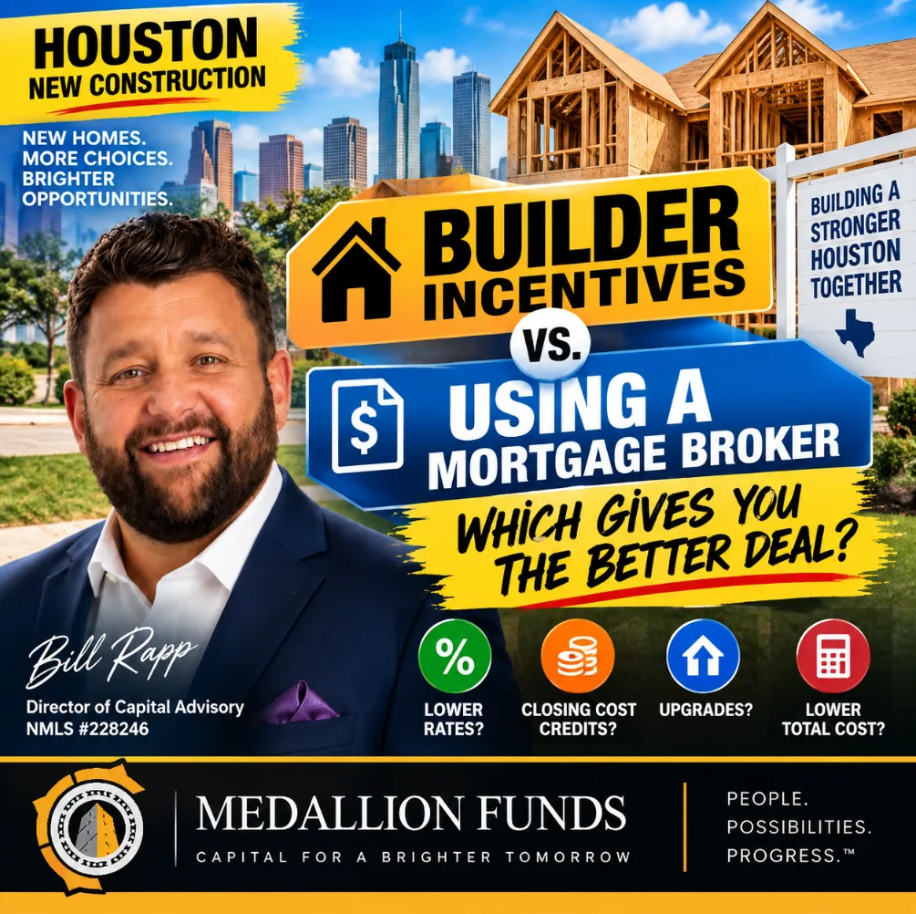 💰 Builder Mortgage Incentives Look Great—But Are They Really the Best Deal for Houston Homebuyers? 🔑
