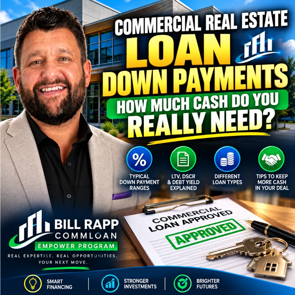 🏦 How Much Money Down Do You Need for a Commercial Real Estate Loan? A CRE Financing Guide 💵