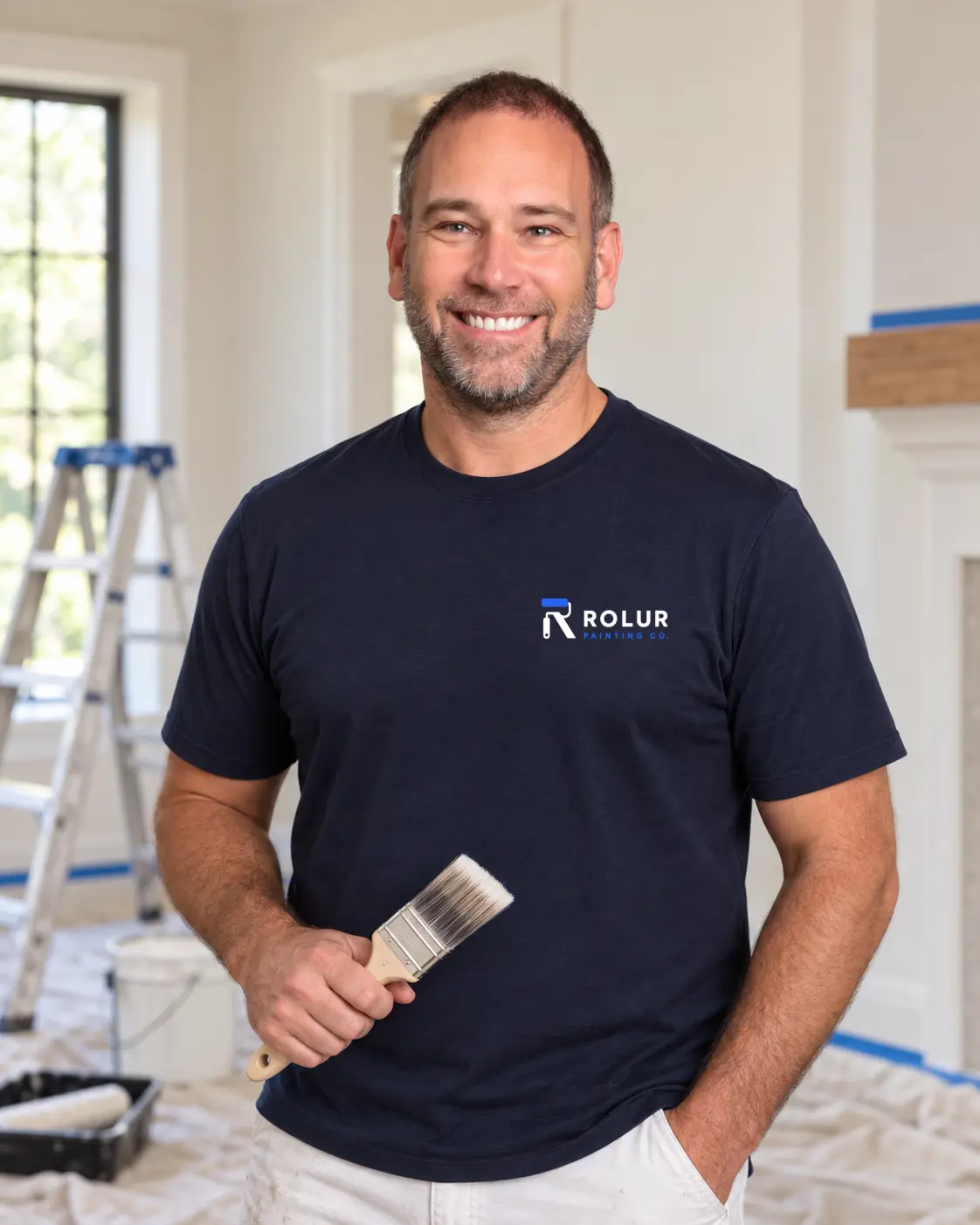 Jerel Clark, owner of ROLUR Painting Co.
