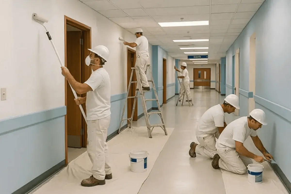 Professional commercial painting finish by ROLUR Painting Co.