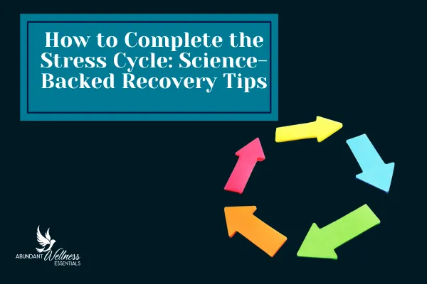 How to complete the stress cycle with arrows pointing in a circle