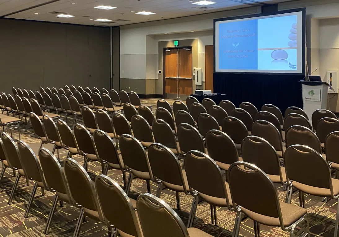 conference room set up
