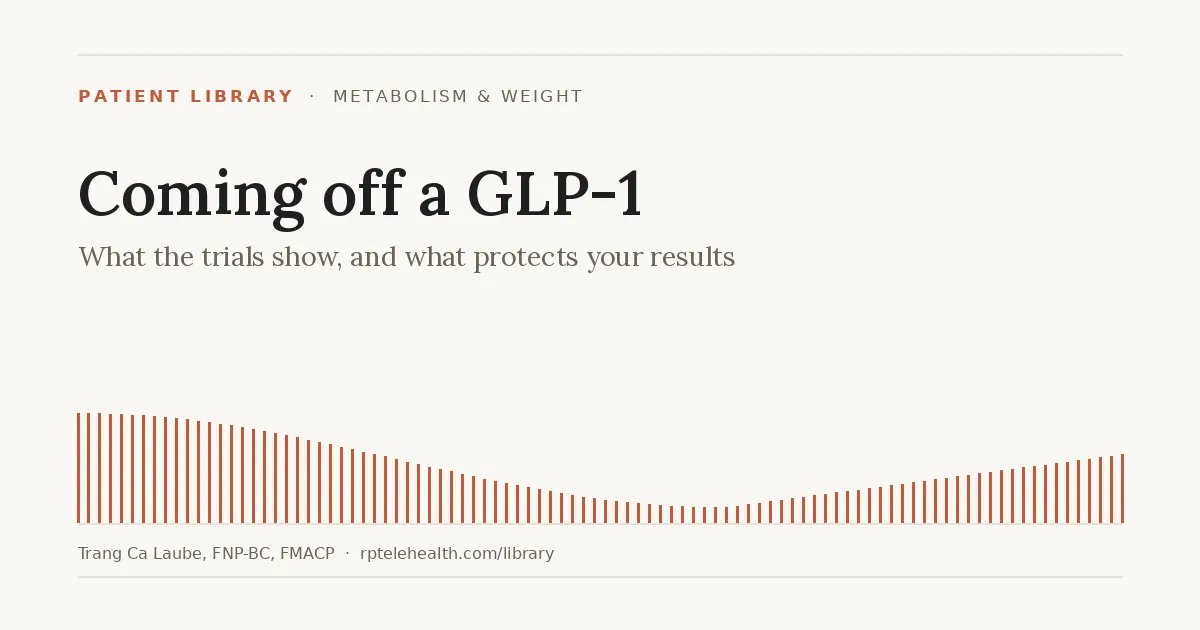 Coming Off a GLP-1: What Happens, and How to Keep Your Results