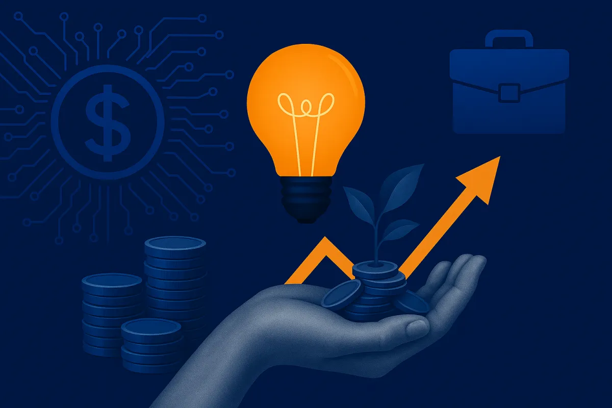 a close up of a typewriter with a paper that reads investments