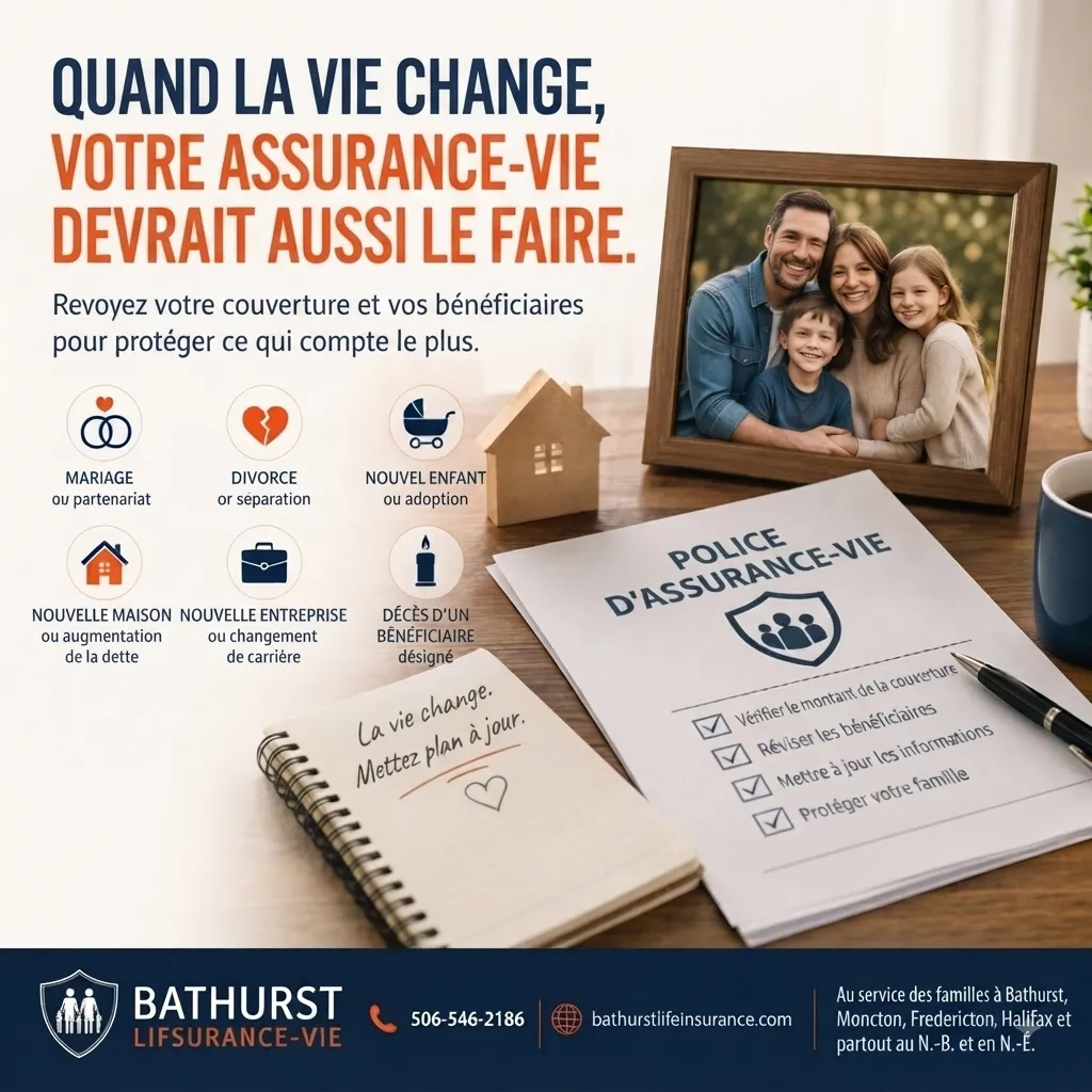 Quand la vie change, votre assurance vie devrait changer aussi