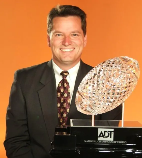 Mike Barnes, Media Pro, pictured with a trophy