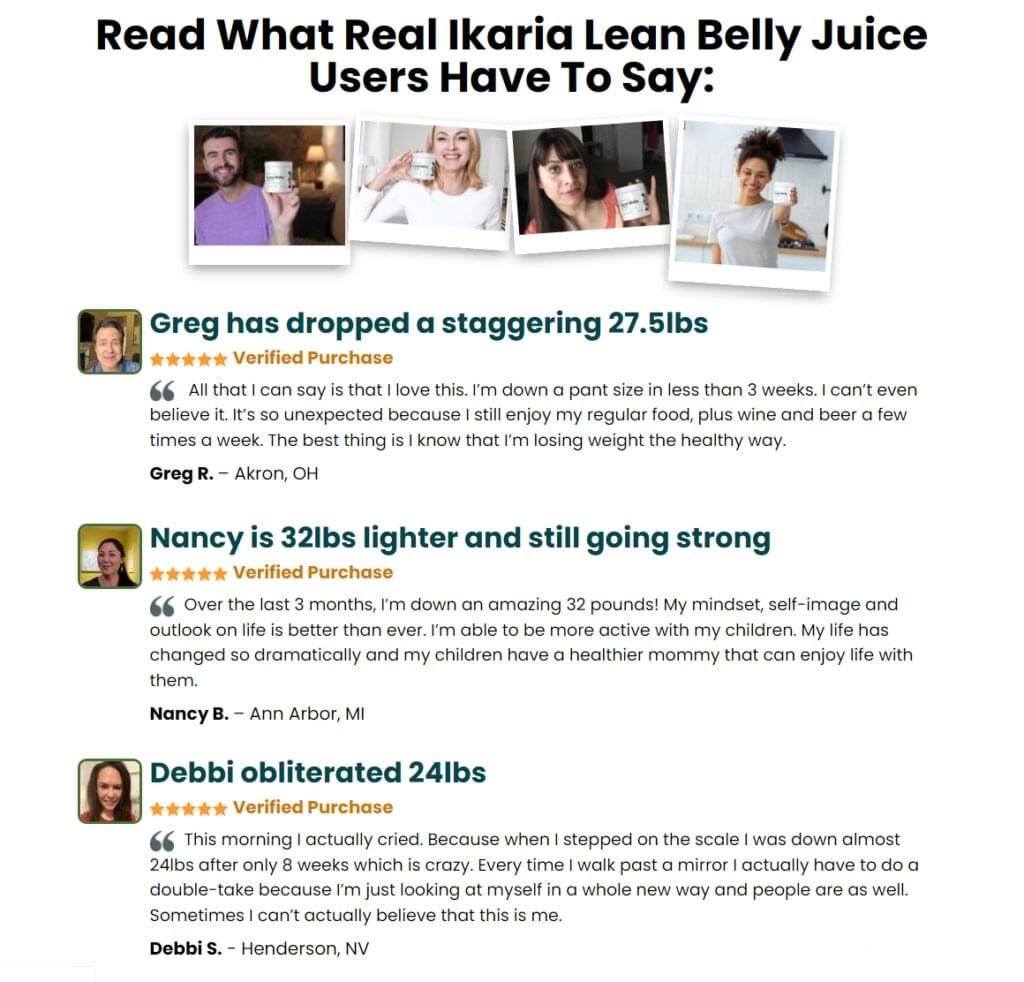 Ikaria lean belly juice-customer-reviews 