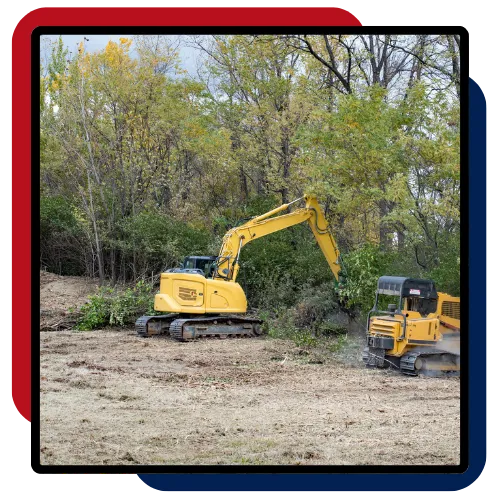 Clean open lot after Land Clearing in Cary, NC