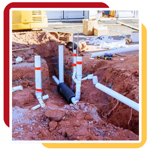 Plumbing team reviewing plumbing needs in a Durham, NC, home