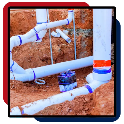 Drainage and sewer systems service for Cary property