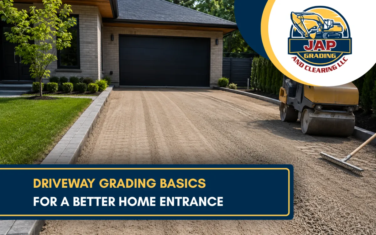 driveway grading for a smooth home entrance driveway-grading-drainage-slope
