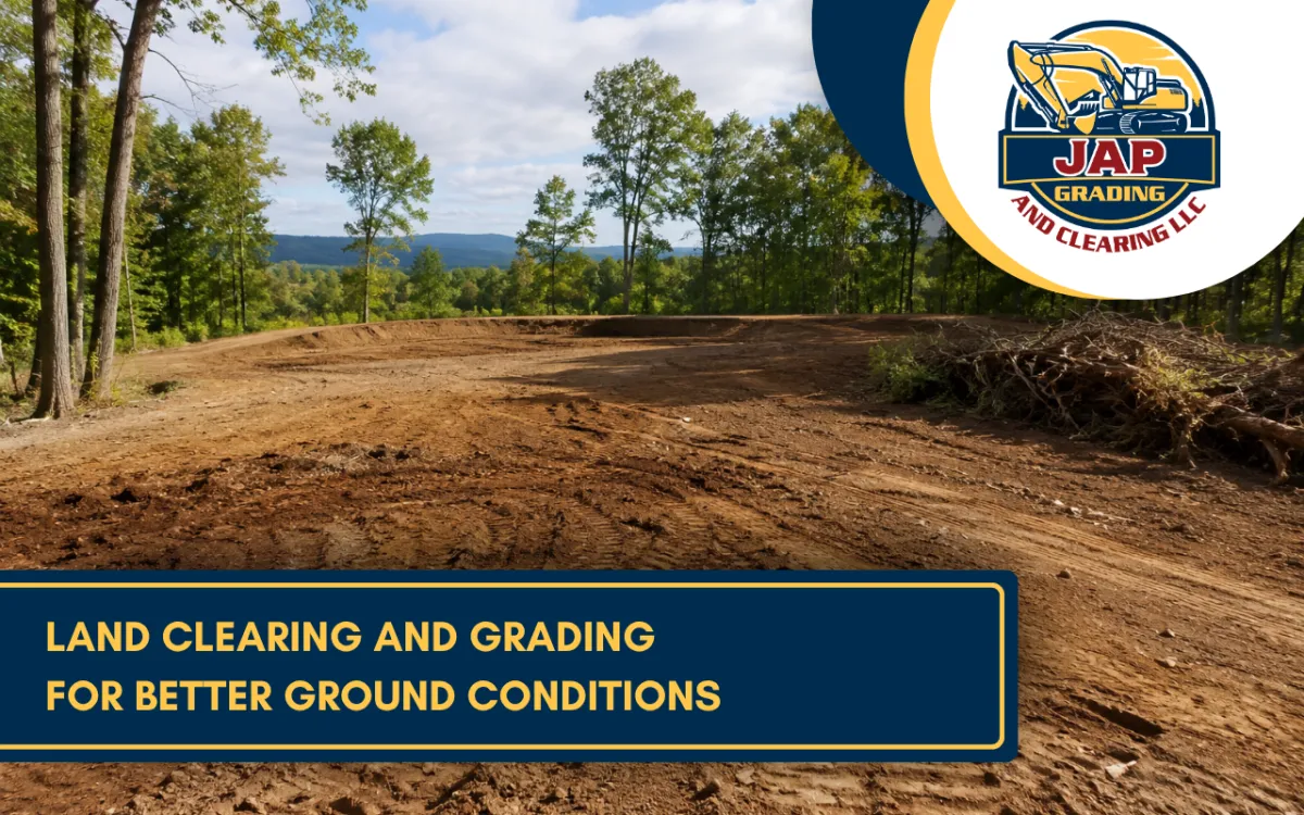 Land clearing and grading for property preparation