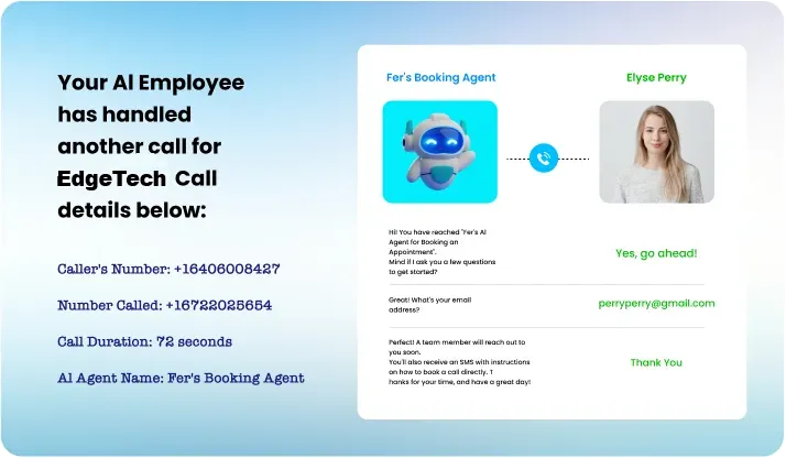 AI Workforce as your automated receptionist