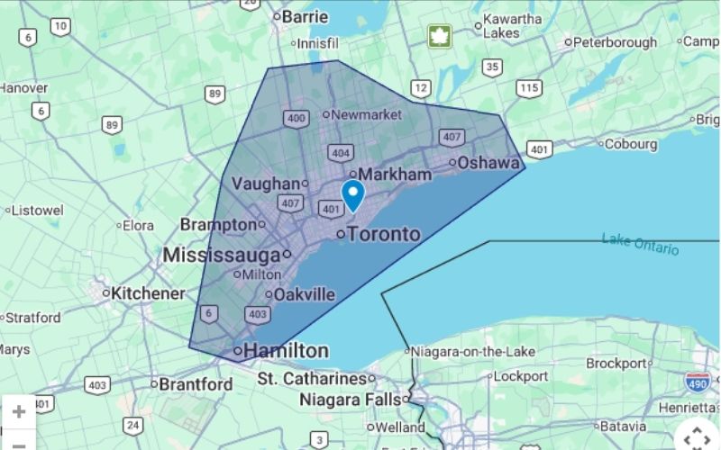 map of coverage area