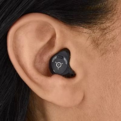 Unitron Insera S-R hearing aid in an ear