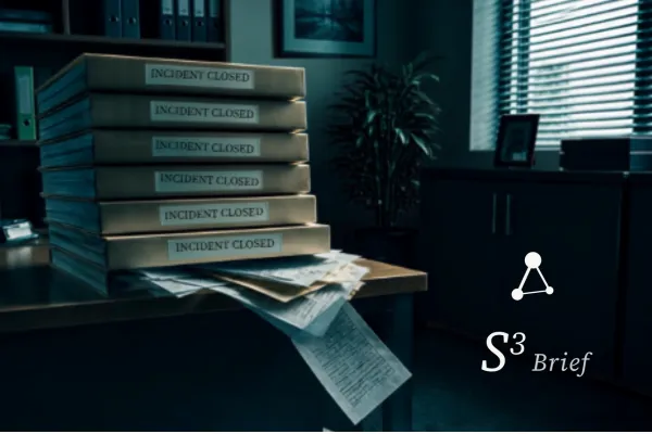 An unsteady stack of closed incident files