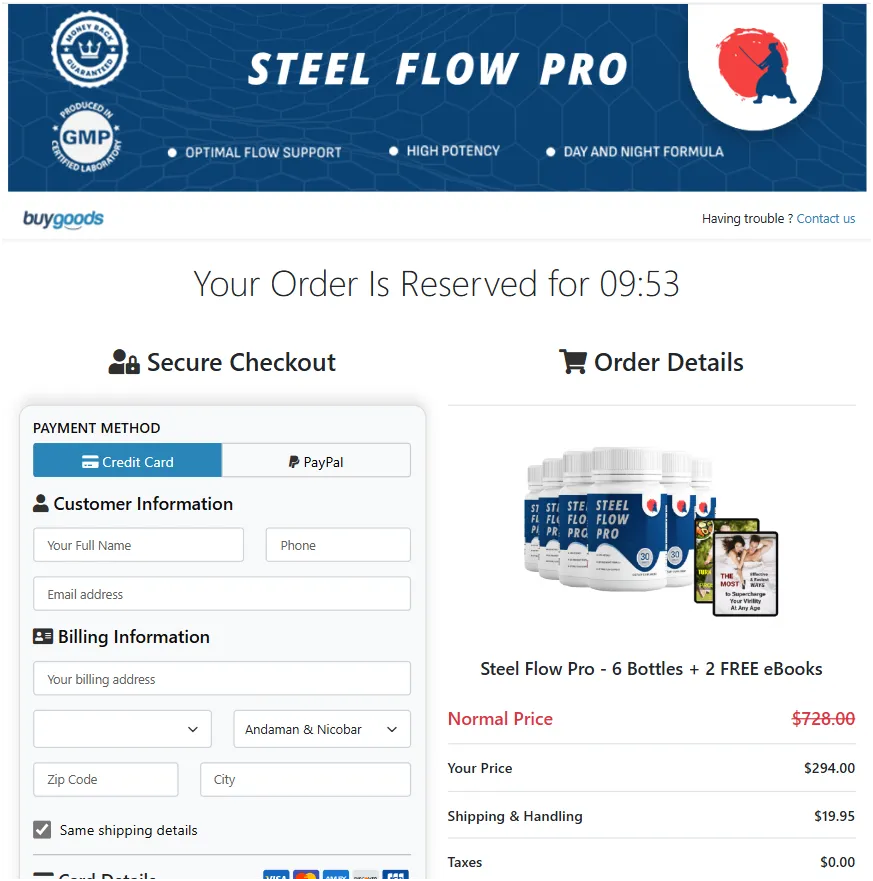 Steel-flow-pro-checkout-page-image