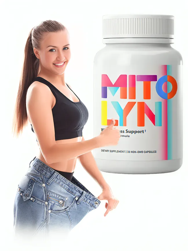 MitoLyn weight loss supplement bottle with natural ingredients