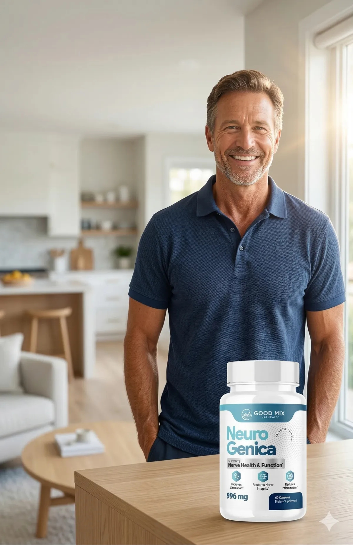 NeuroGenica nerve support capsules supplement product image