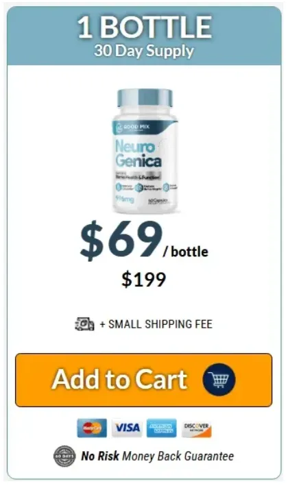 NeuroGenica dietary supplement for nerve comfort and circulation