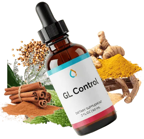 GL Control blood sugar support supplement bottle with natural wellness ingredients