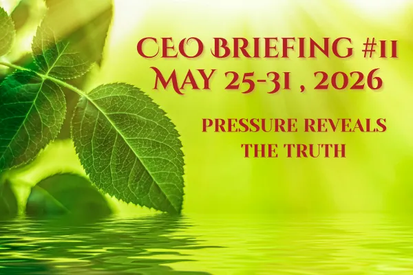 CEO Briefing #11 ~ May 25–31, 2026