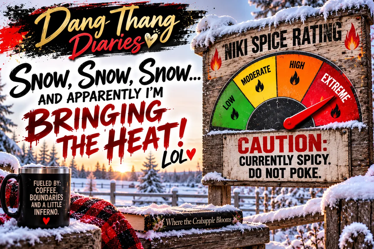 Snow, Book Launch Chaos & My Full-Blown Inferno