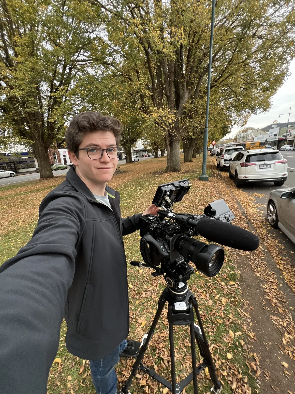 Behind the scenes on a shoot in Camperdown