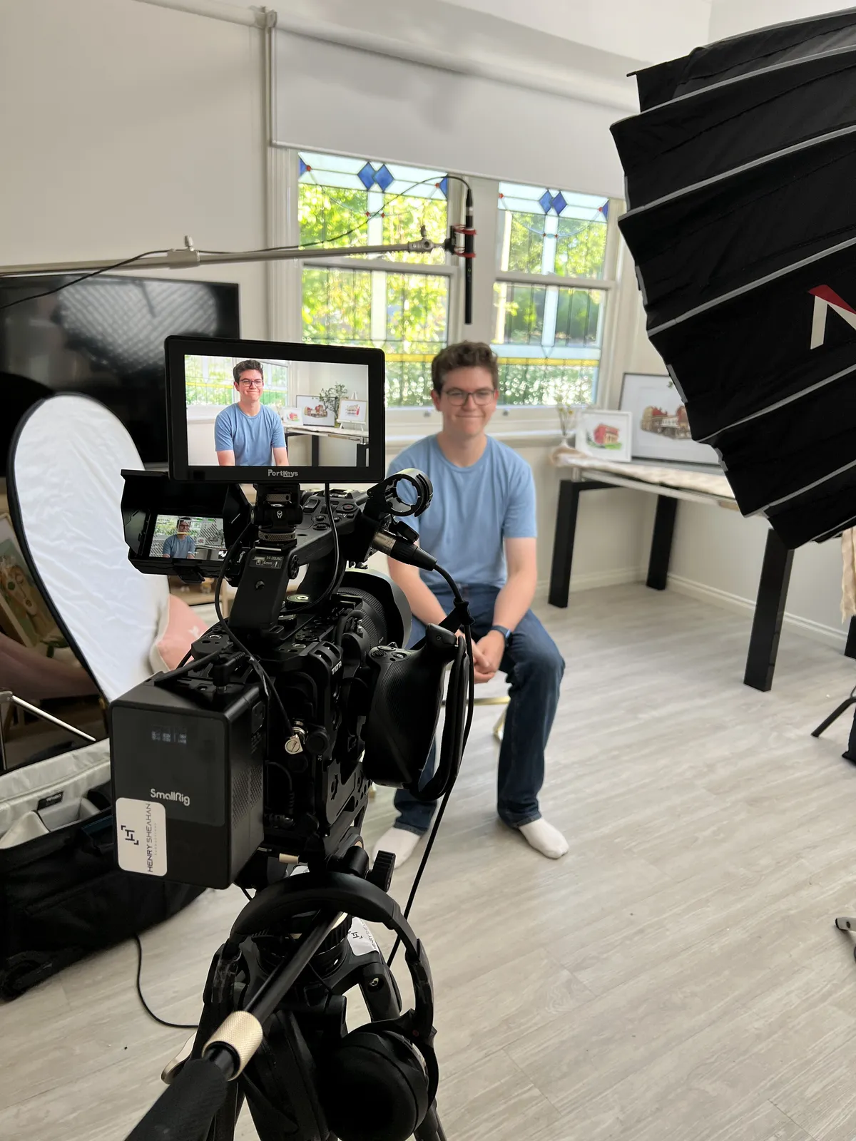Behind the scenes on a shoot in Bendigo