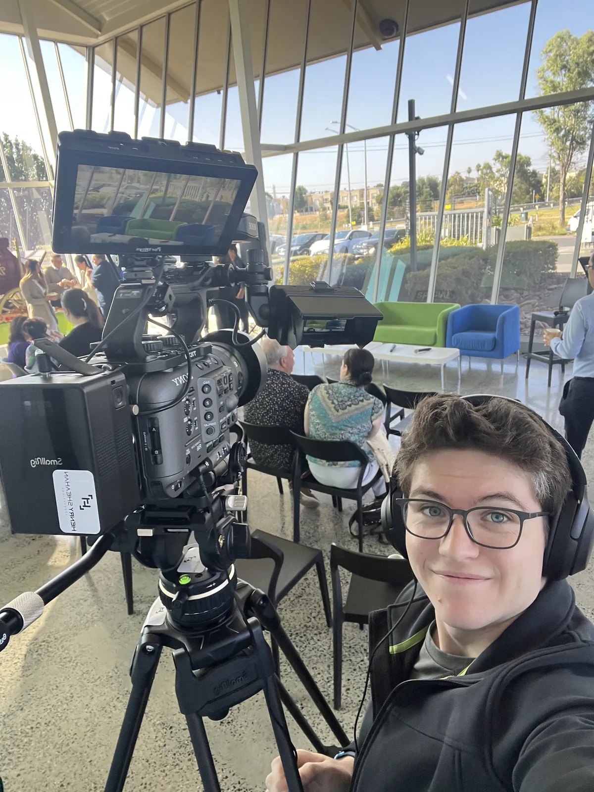 Behind the scenes on a shoot in Bundoora