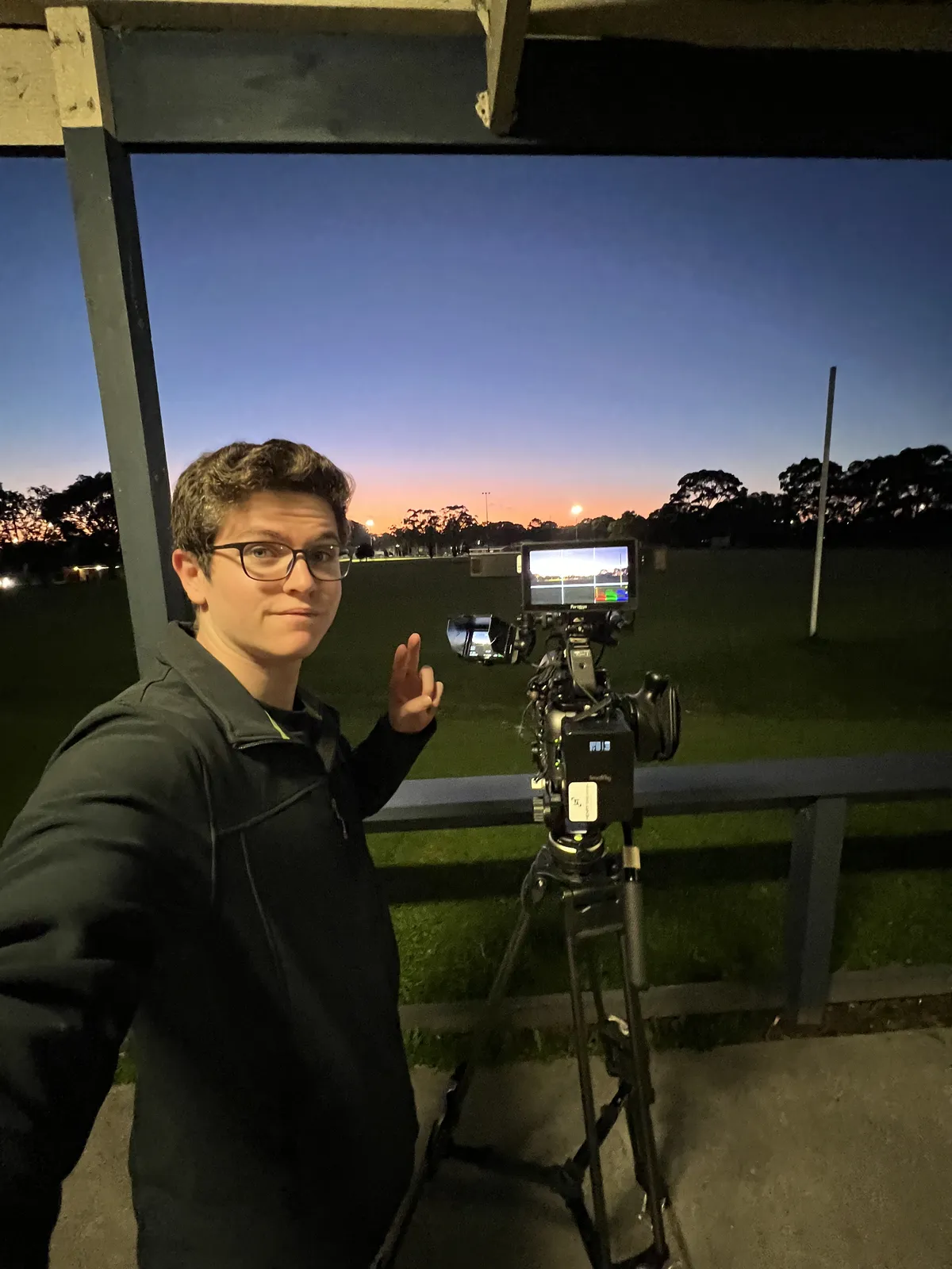 Behind the scenes on a shoot in Dandenong
