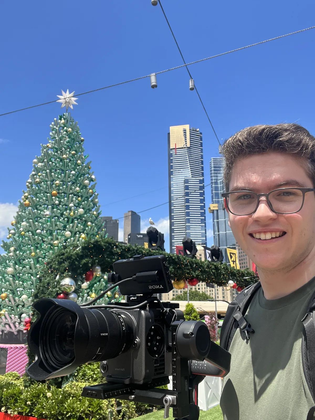 Behind the scenes on a shoot in Melbourne CBD