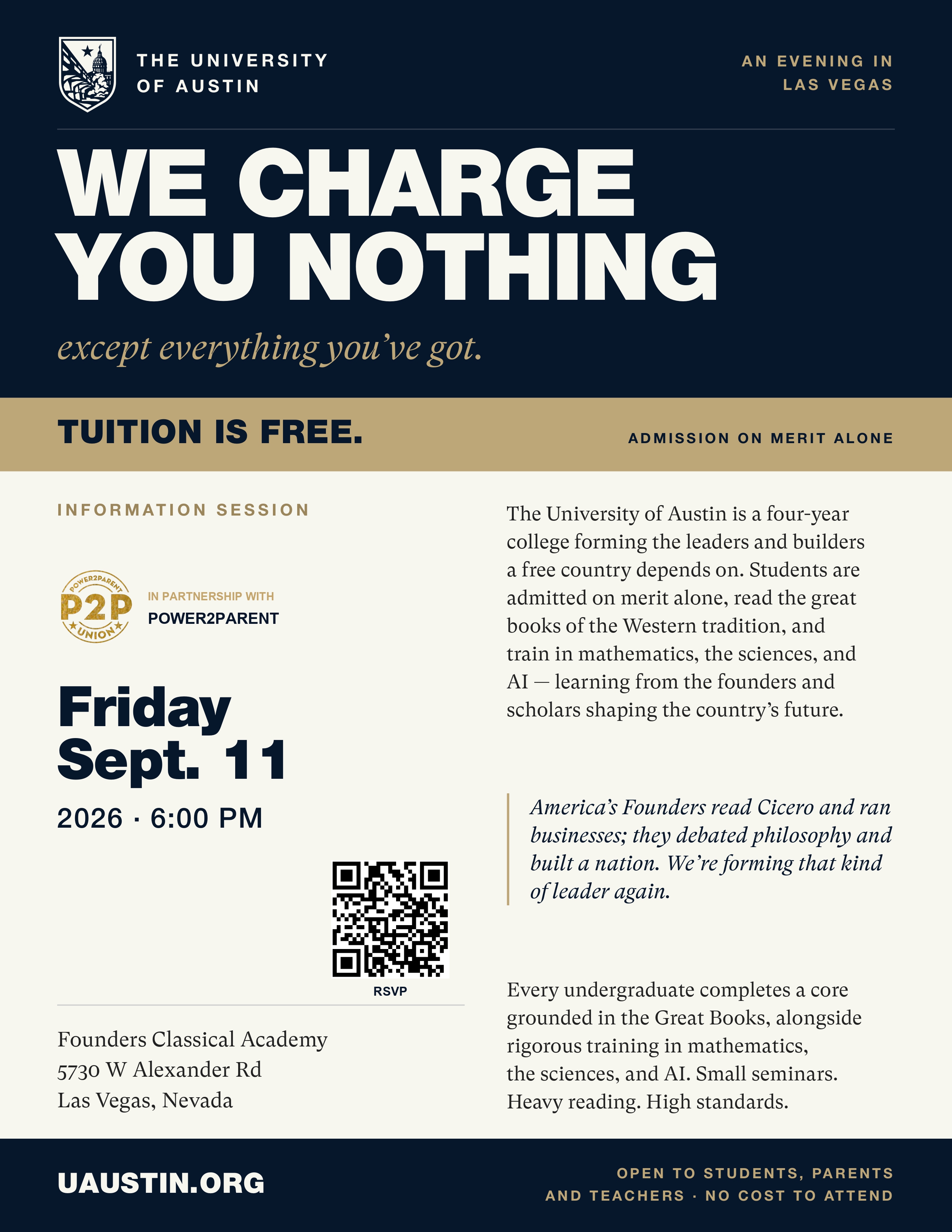 UATX x P2P College Night Event