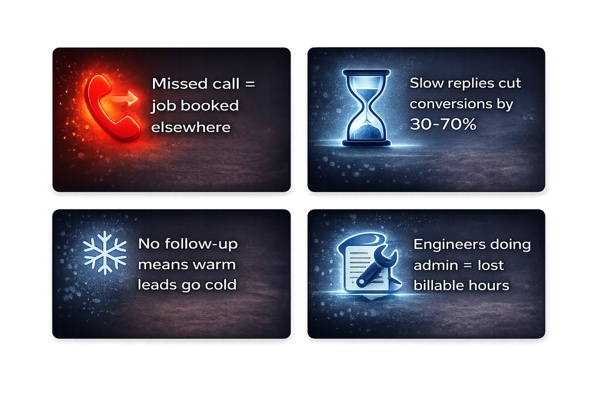 HVAC company revenue leak