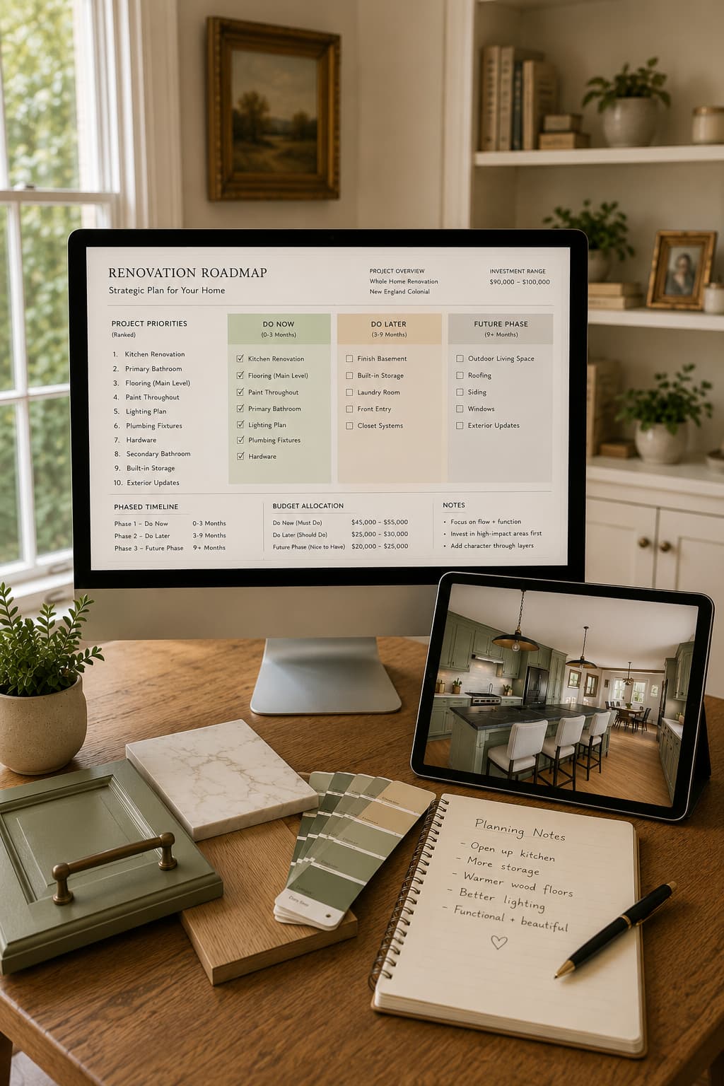 Balanced strategic interior roadmap design