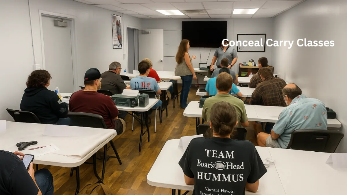 a group of people standing around each other holding bulls