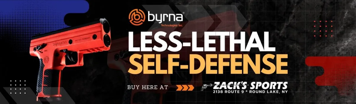 Byrna Less Lethals at Zack's Sports