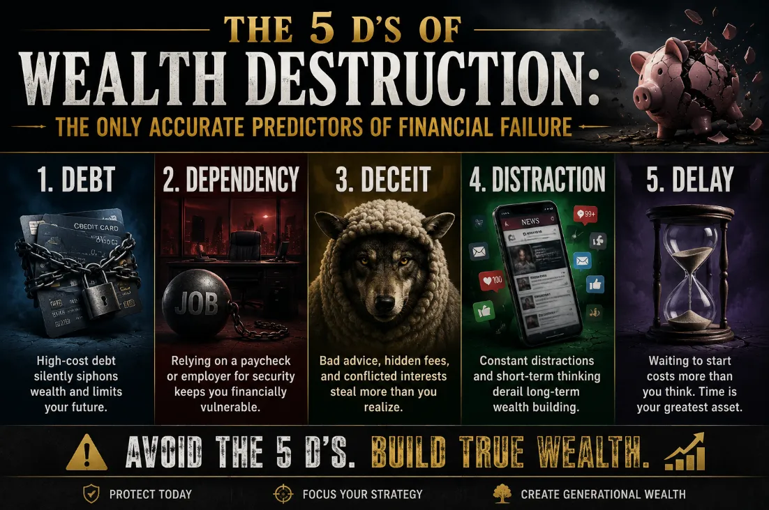Retirement Income Planning The 5 D's of Wealth Deficiency