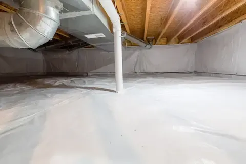 Clean encapsulated crawl space after mold remediation – Huntsville Mold Removal Pros.