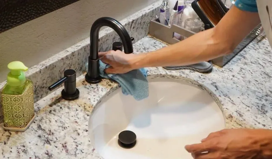 bathroom sink cleaning