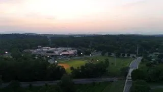 Overhead shot of CHO Airport Field at Charlottesville High School, home of the Chalottesville Tom Sox