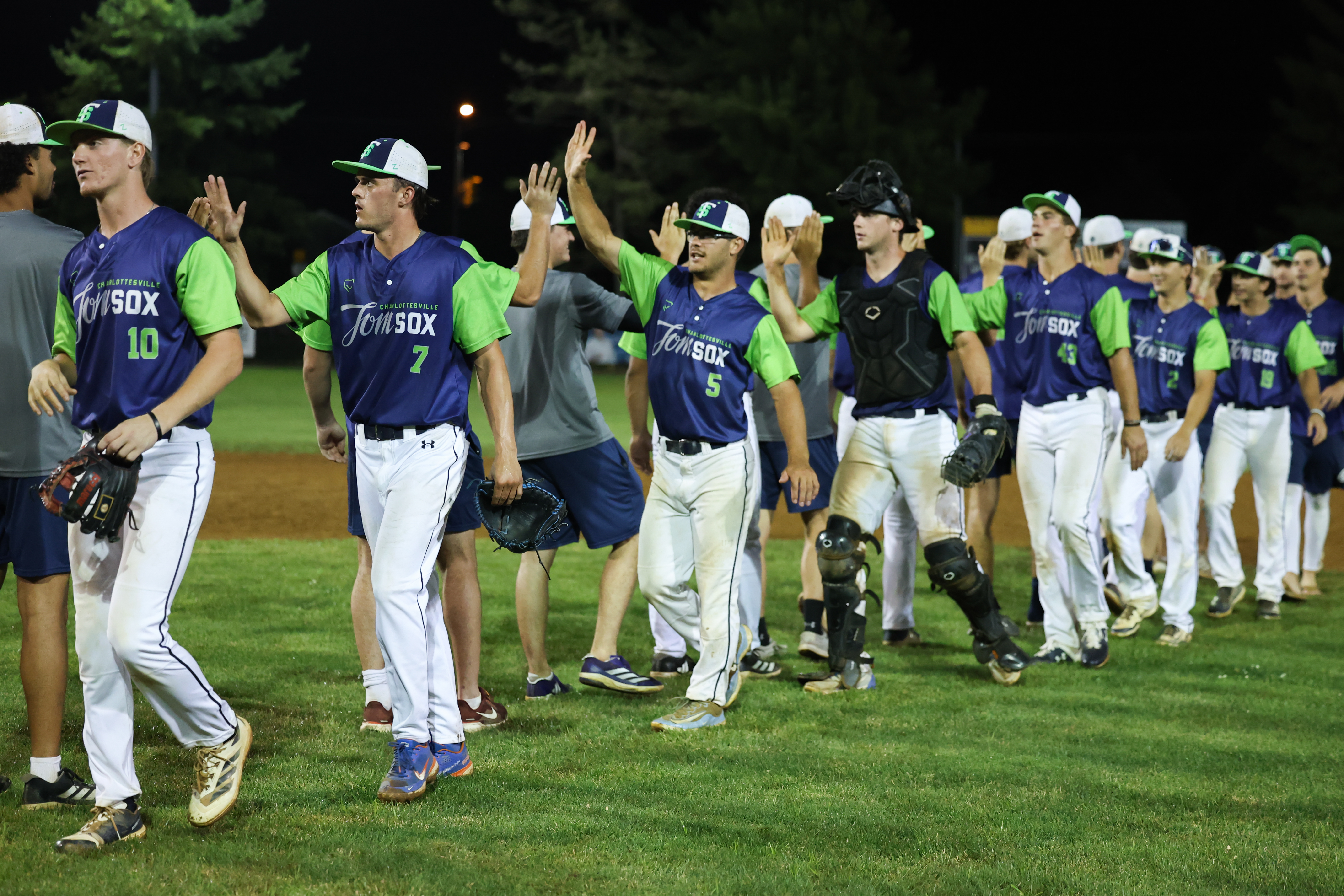 The Tom Sox Team Celebrating