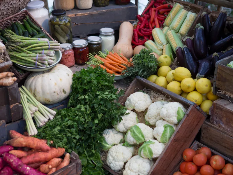 Fresh food and vegetables offered through The Fountain Church Food Pantry in Lawrenceville GA serving Gwinnett families