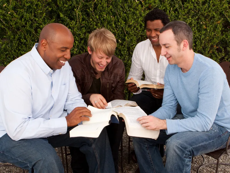 Men gathered for prayer and fellowship in Men’s Ministry at The Fountain Church in Gwinnett County